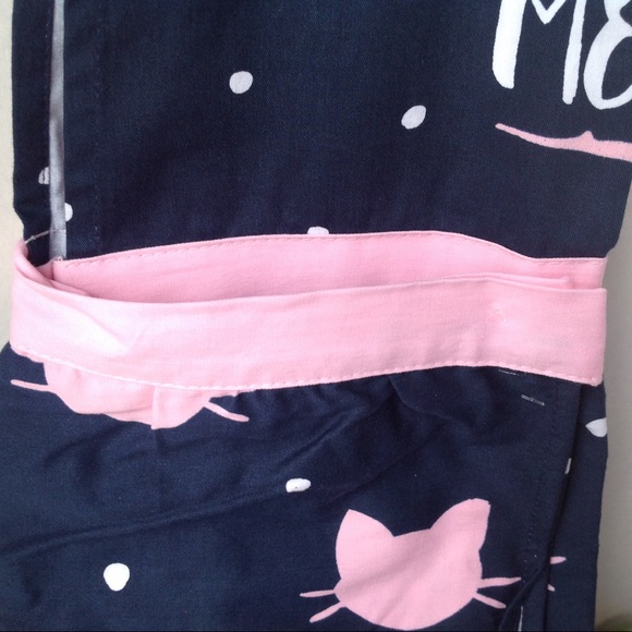 Pantry Apron Coffee Right Meow NWT Blue Pink NWT - Picture 9 of 16